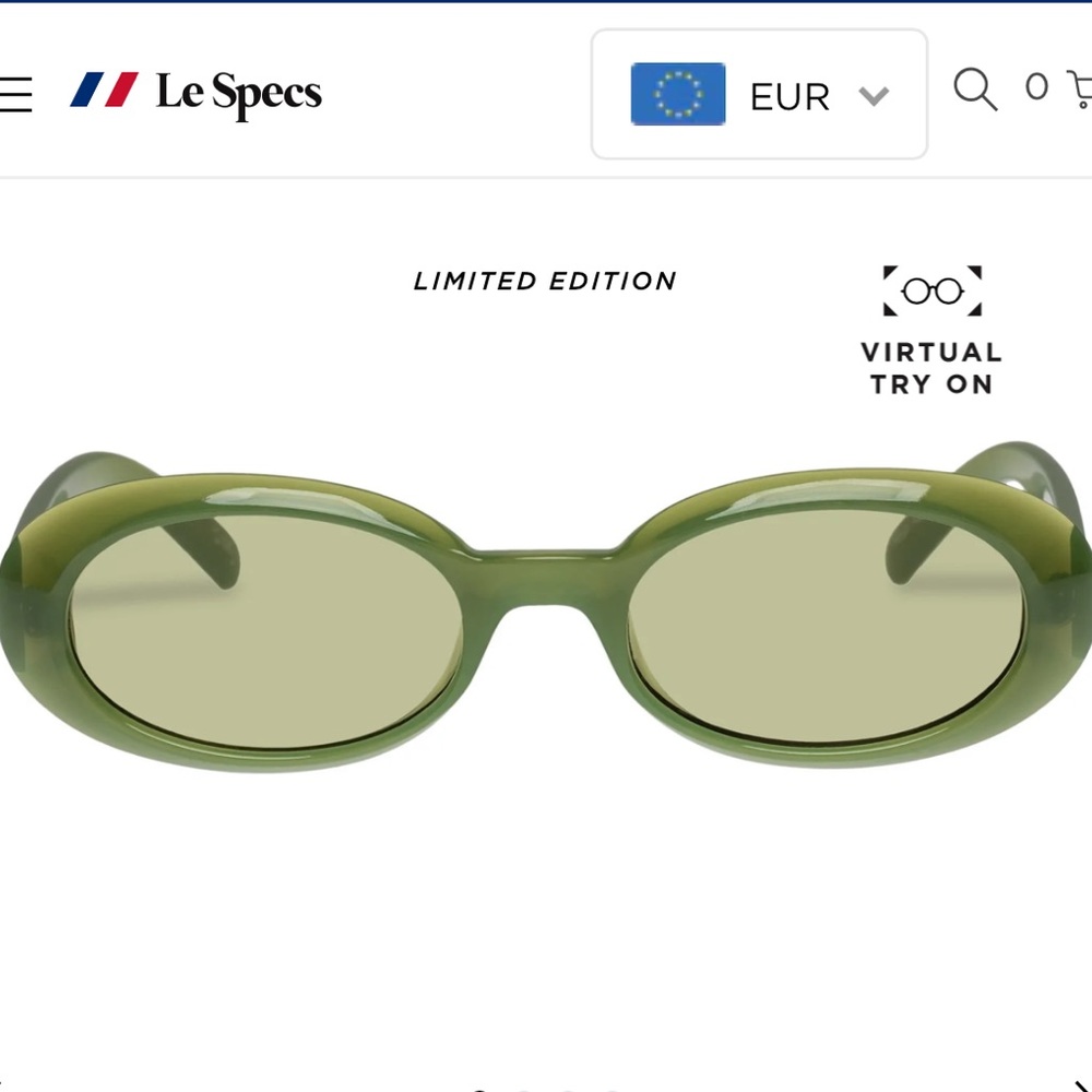Le Specs green sunglasses